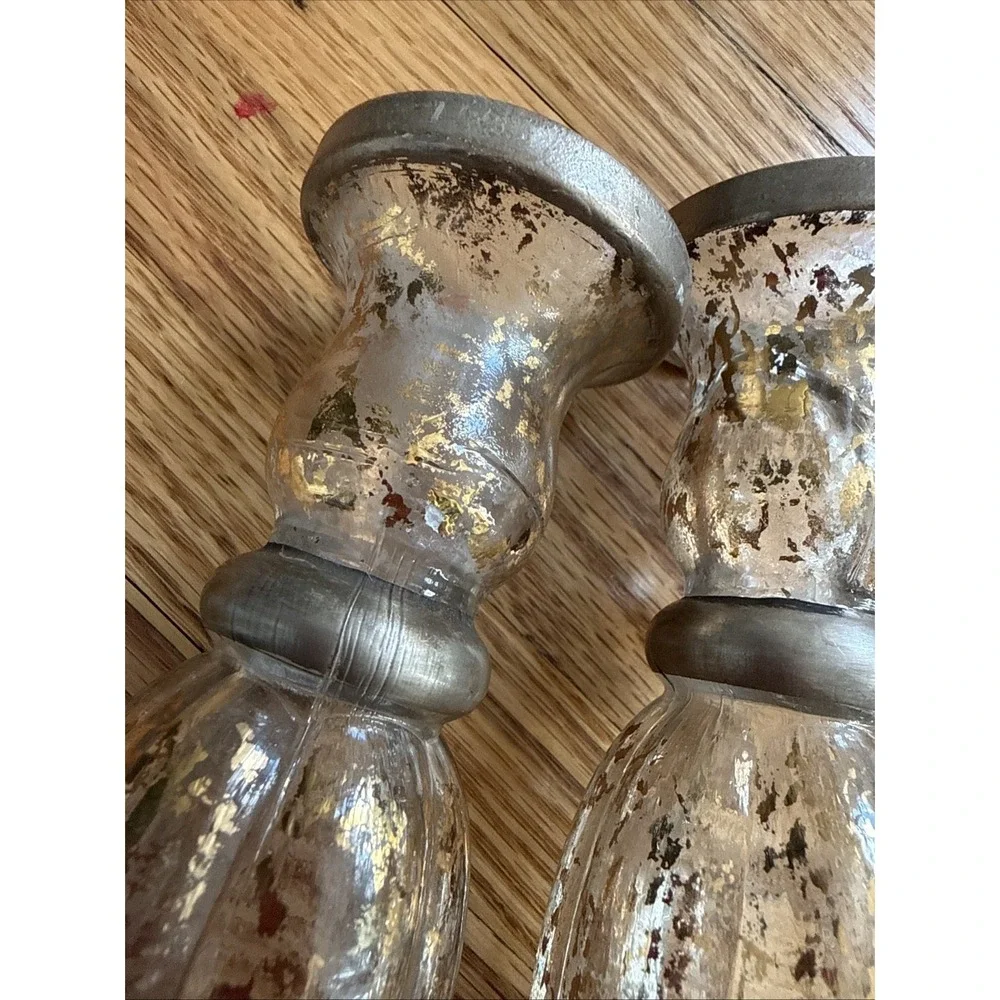 24 Carat Gold hand painted Clear Glass 9.5